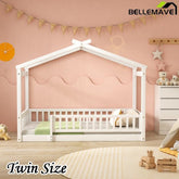 Bellemave® Montessori House Bed with Fence - Bellemave
